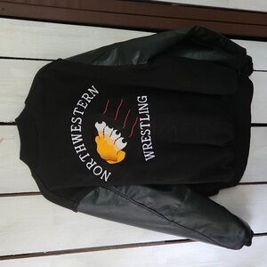 Vintage Holloway Varsity Northwestern Wrestling Jacket Men's Size XL